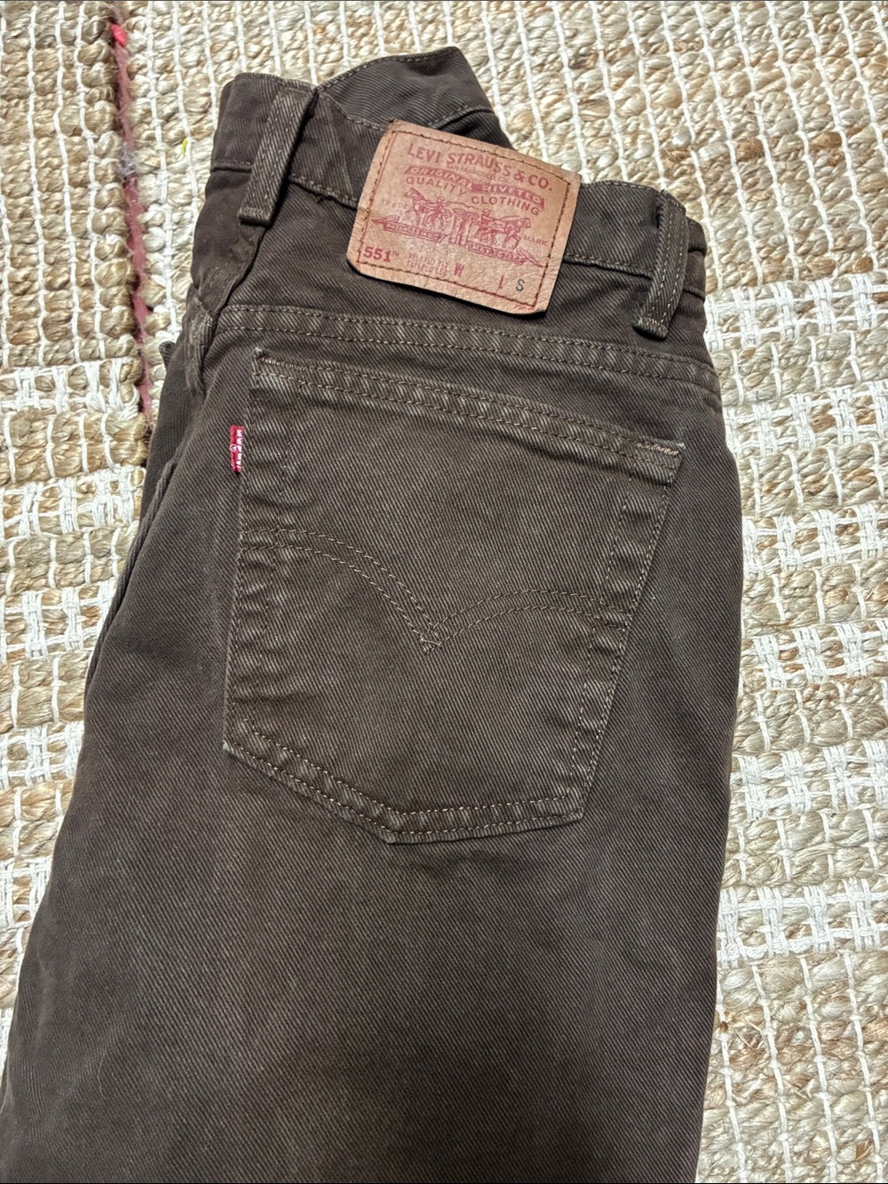 Vintage Levi's Brown Straight Jeans - Classic Five-Pocket. 1996 size 12P